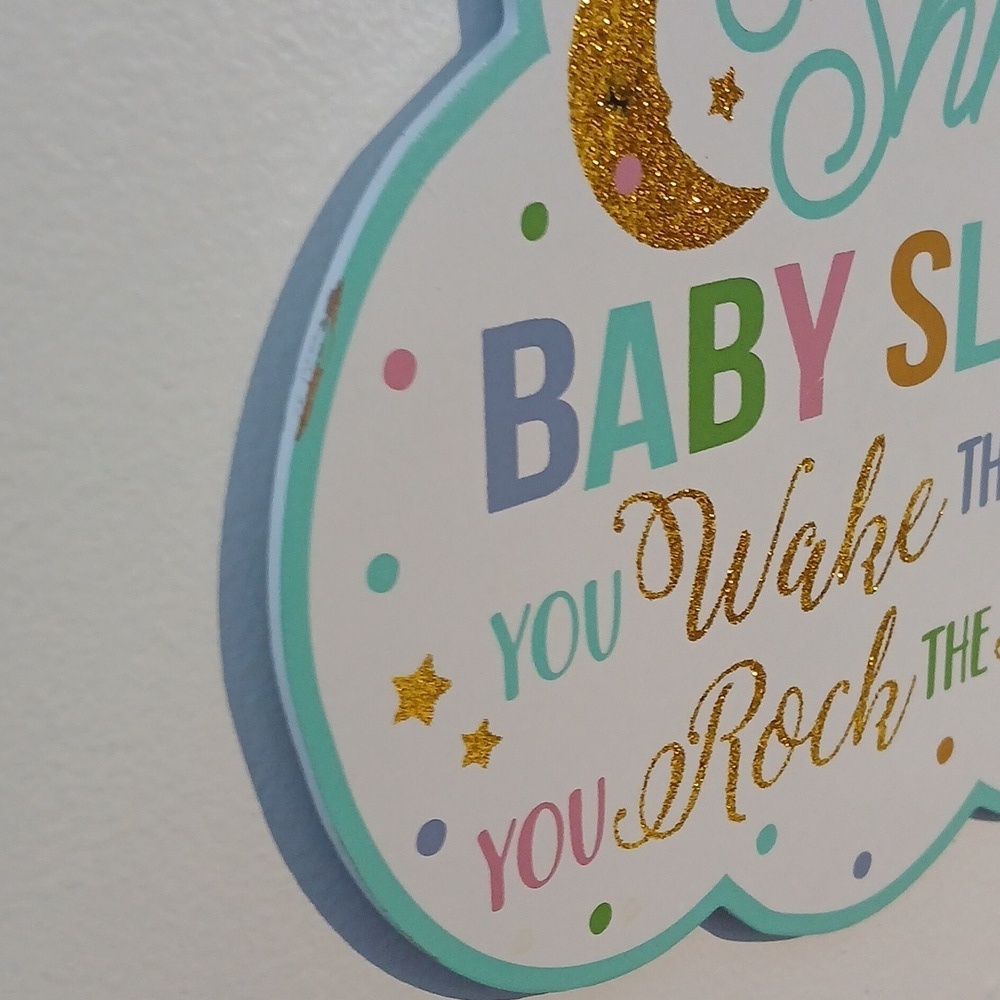 Colorful Baby Sleeping Sign - Picture 6 of 6